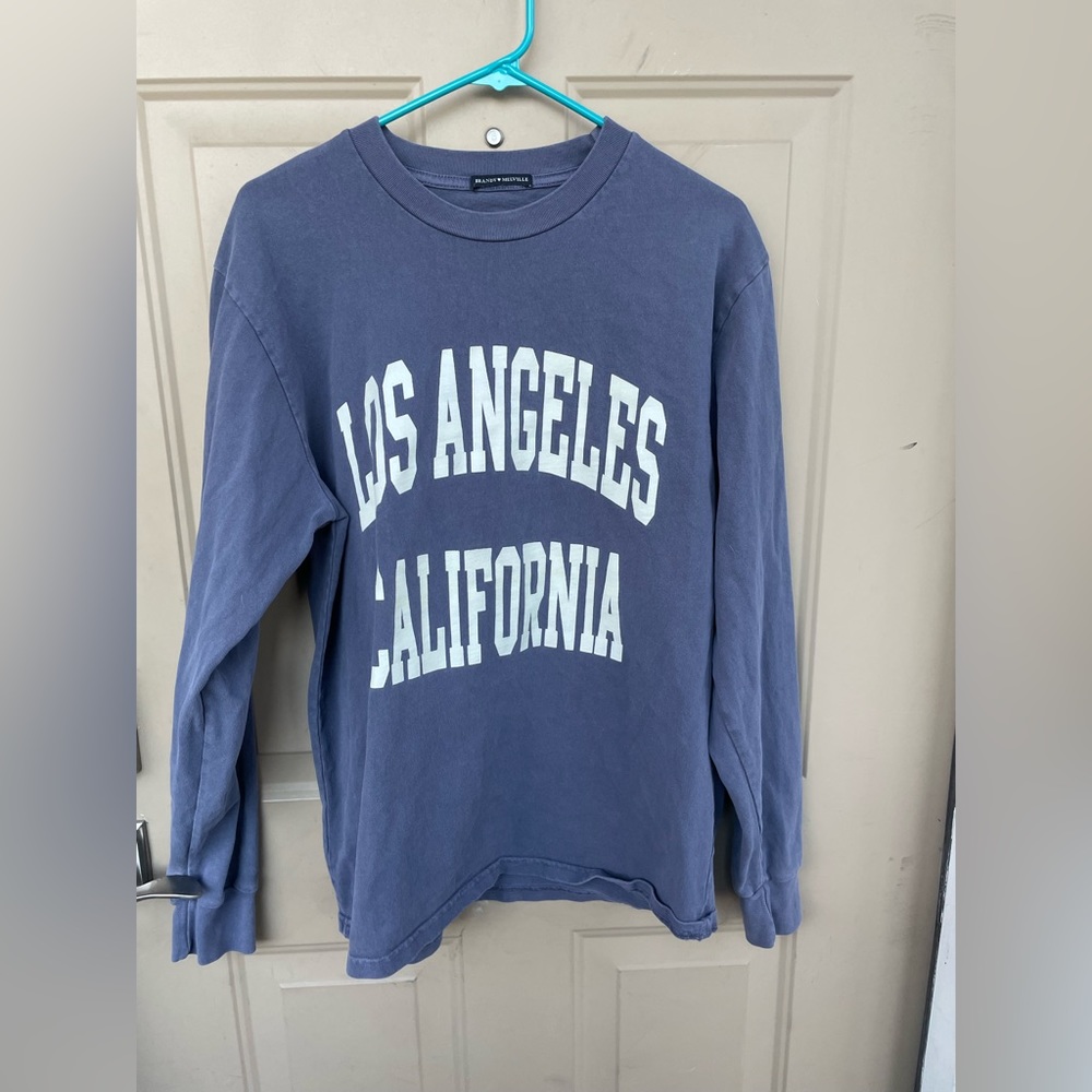 BRANDY MELVILLE Los Angeles LA Long Sleeve Cotton Shirt